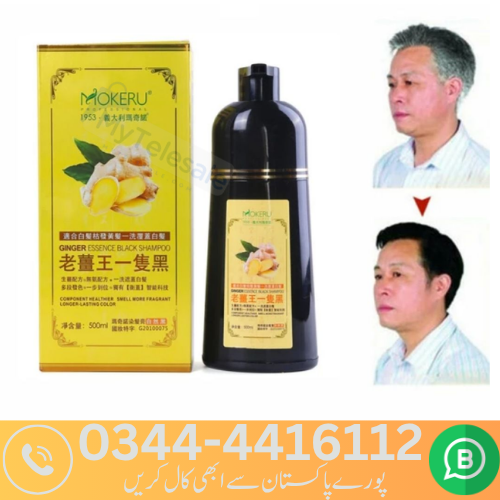 Ginger Extract Black Hair Dye Shampoo